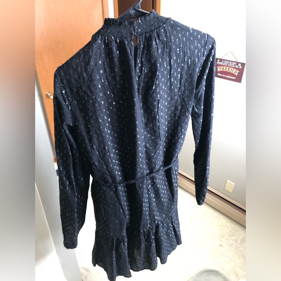 NWT Gap Mockneck Metallic Mini Dress Size S - Picture 8 of 12